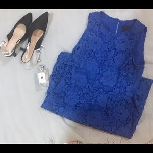 J. Crew floral lace dress